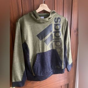 Adidas boys olive/black sweatshirt size 12